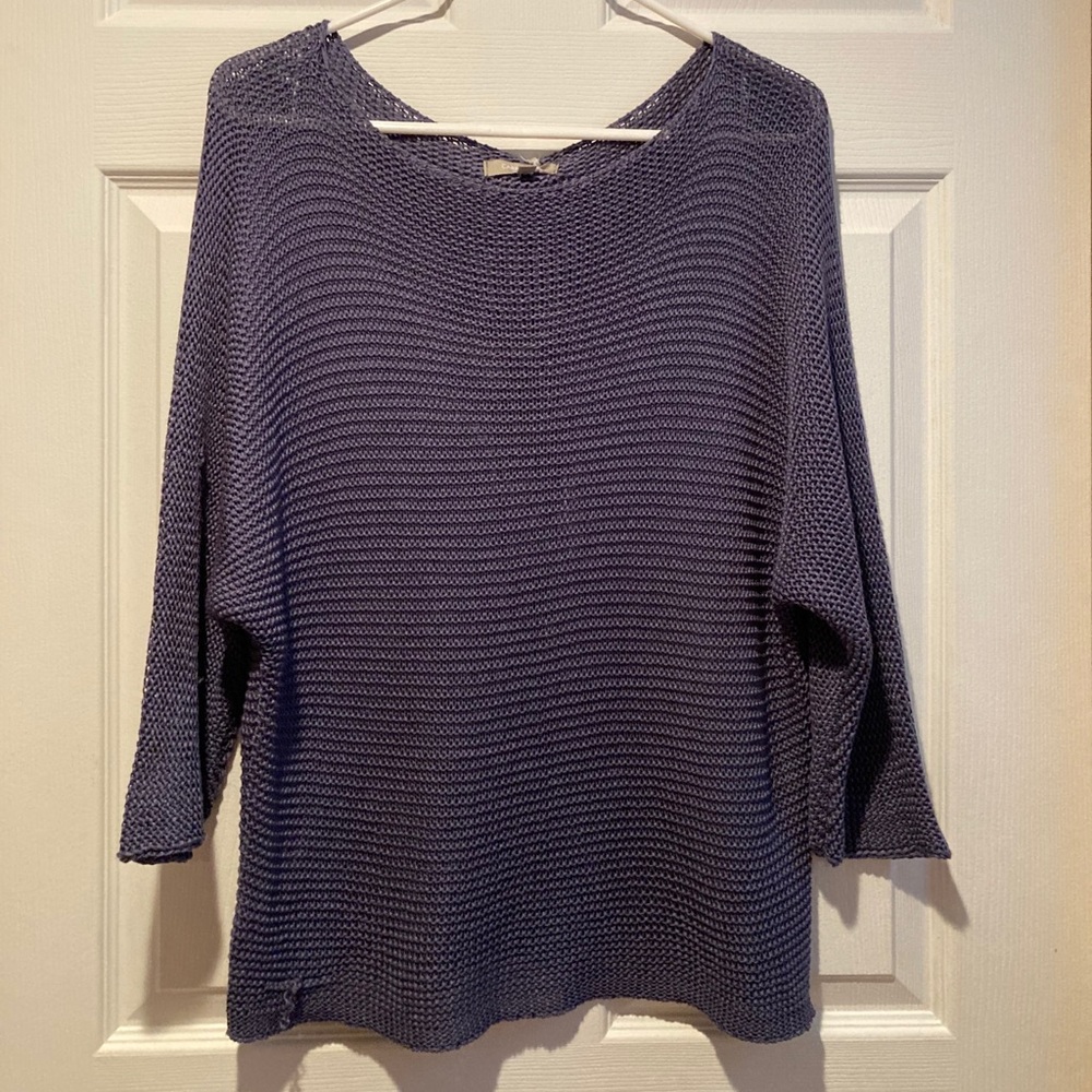 purple sweater